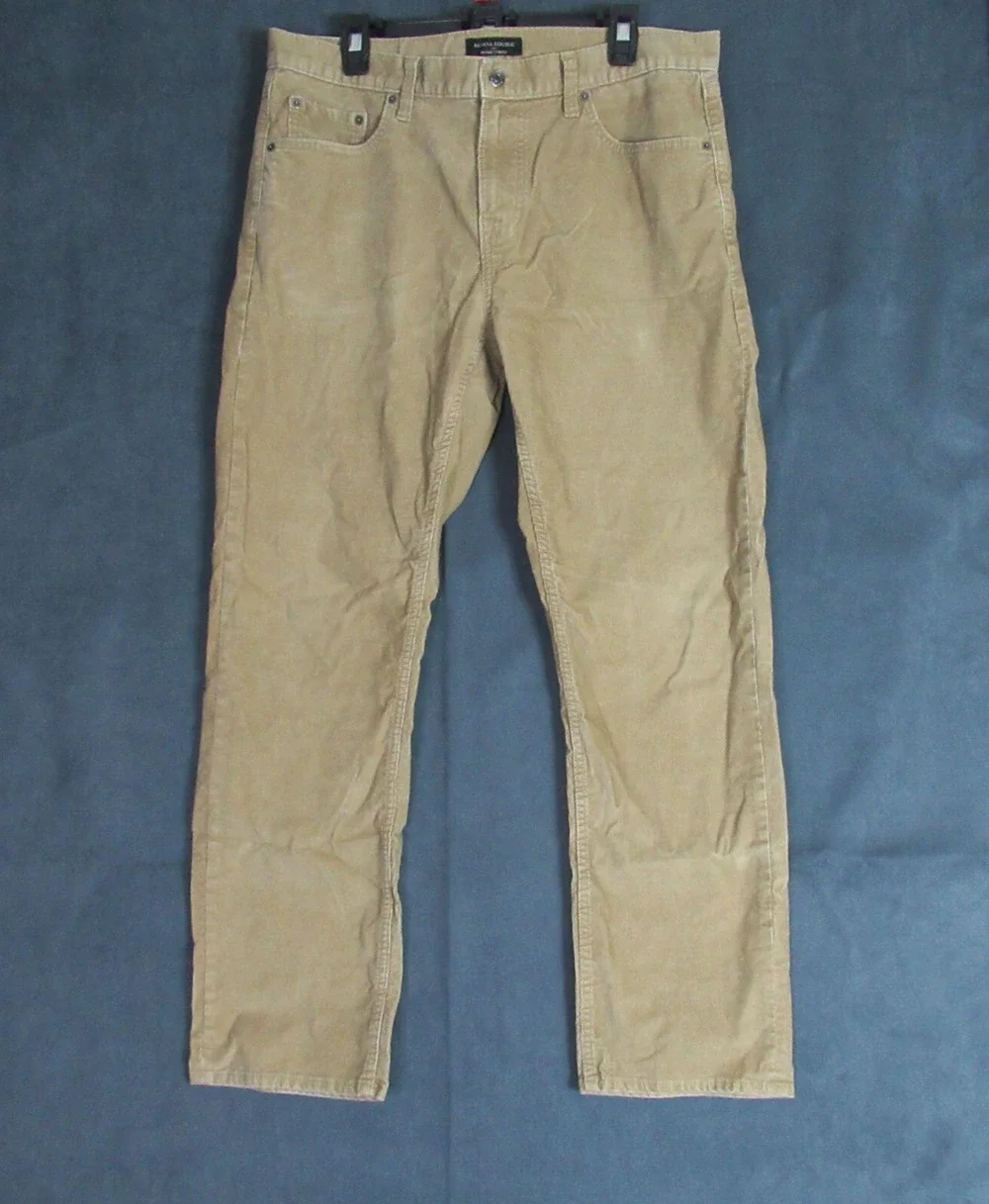 Banana Republic Pants Mens 35x32 Tan Corduroy Vintage Straight Slacks Cabincore
